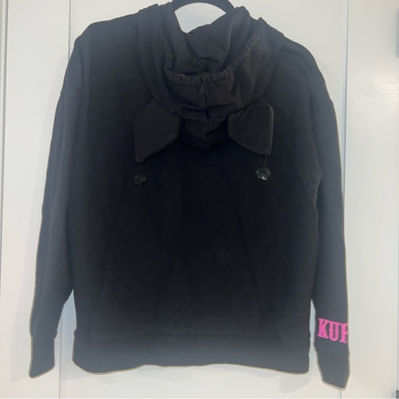 Sanrio Kuromi 3D Ears Womens Black Hoodie Hot Topic Size Medium M - Picture 9 of 10